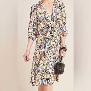 Anthropologie Faithful the Brand x Chloe Midi Dress long sleeve